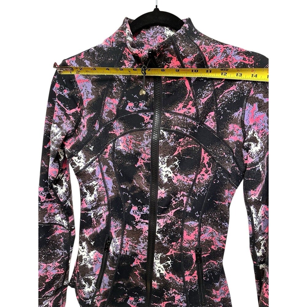 Lululemon Define Jacket Black Splatter Full Zip Track Multicolor Small - Picture 9 of 10